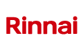 Rinnai logo representing premium gas heating, hot water, and cooling solutions.