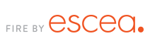Escea logo representing premium indoor and outdoor gas fireplaces.