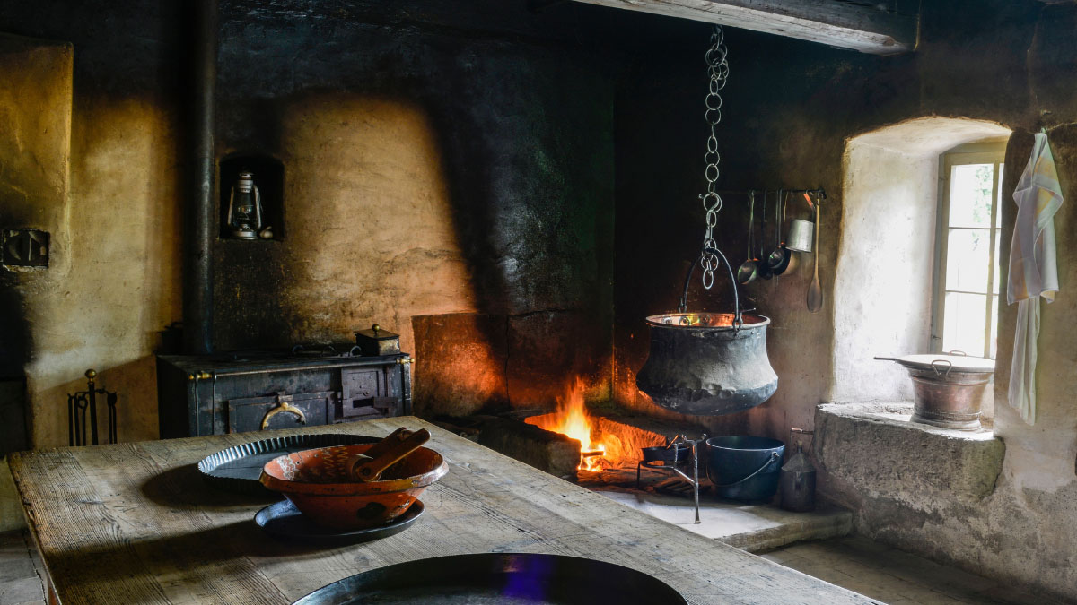 Most of fireplace